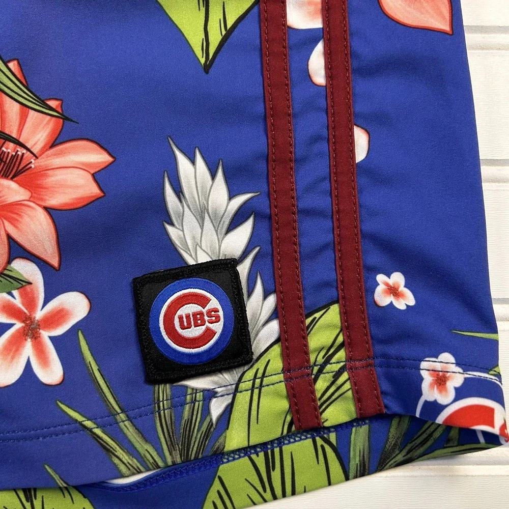 Hurley x 47 Chicago Cubs Phantom Boardshorts Mens 32 (Fits 34) Swim Trunk Floral